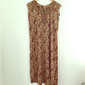 Vintage printed tunic with sequin details